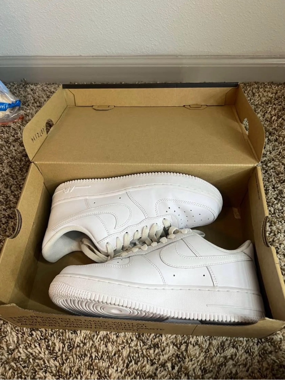Nike White Air Force 1 Sneakers - Picture 2 of 9